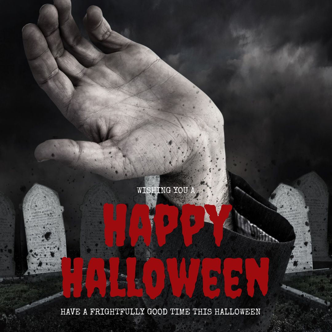 Ghostly Hand Emerging for Spooky Halloween Vibes