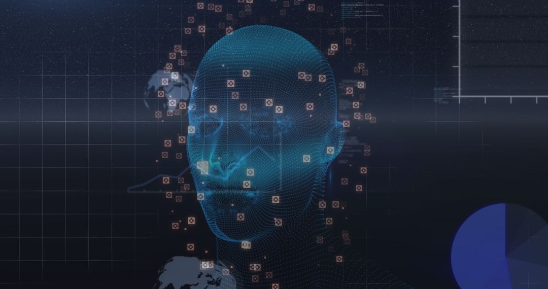 Futuristic Digital Connections Analyzing Human Features