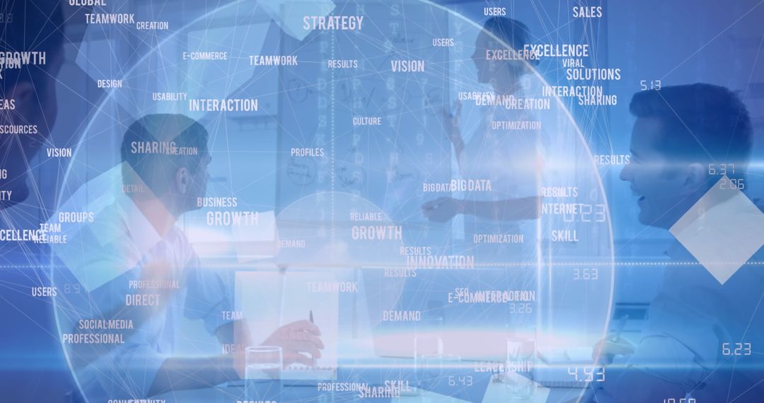 Global Connections with Business Professionals in Discussion