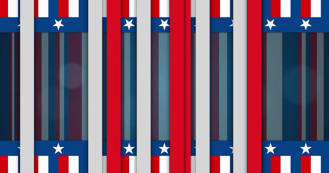 Abstract Stars and Stripes Patriotic Pattern