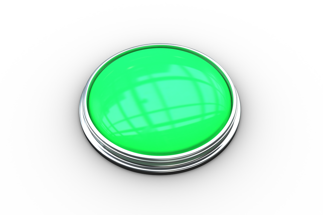 Glowing Green Button Transparent Background for Websites and Applications - Download Free Stock Images Pikwizard.com