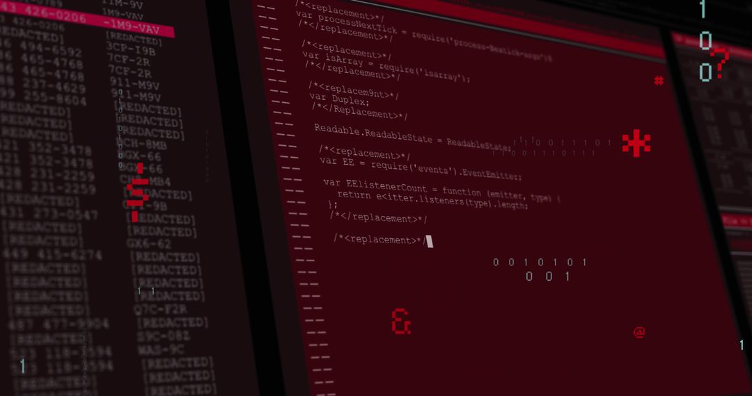 Programming Code Projected on Virtual Screens - Free Images, Stock Photos and Pictures on Pikwizard.com