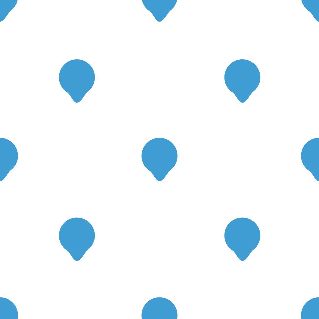 Transparent Pattern of Blue Destination Pins on Infinite Background