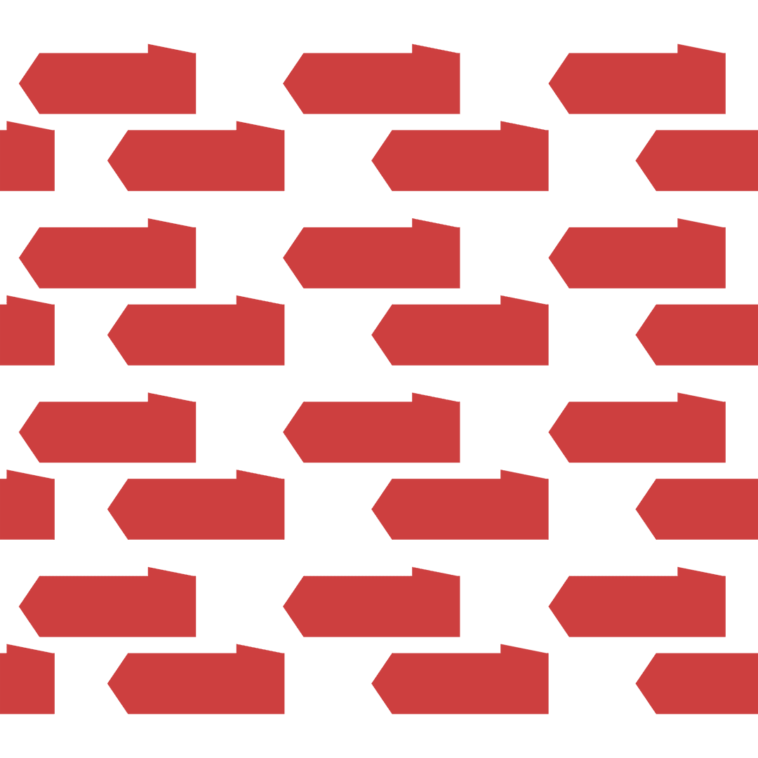 Red Geometric Shapes Pattern on Transparent Background