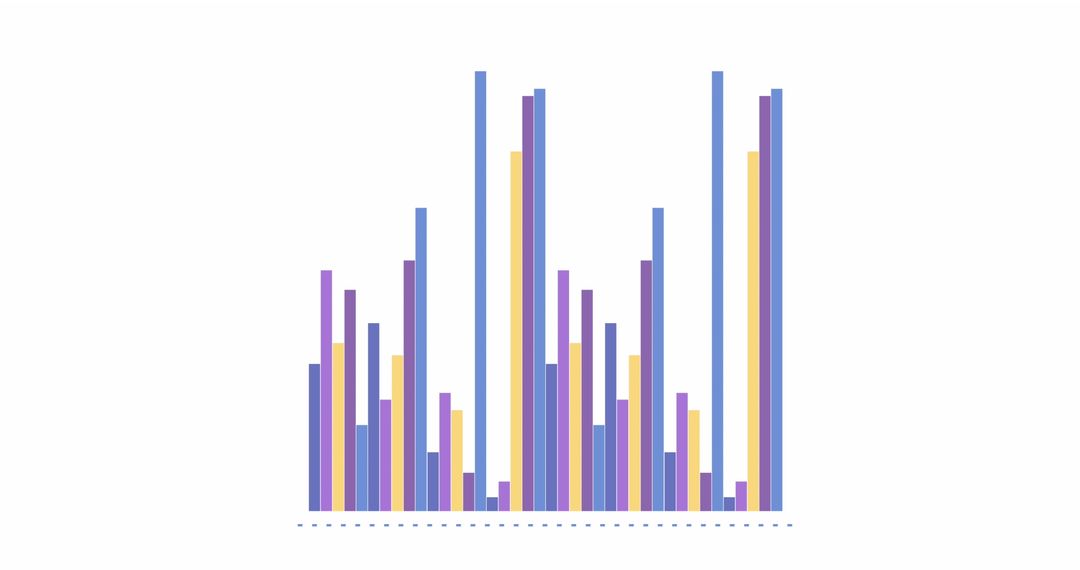 Colorful Abstract Bar Chart Representing Statistical Data