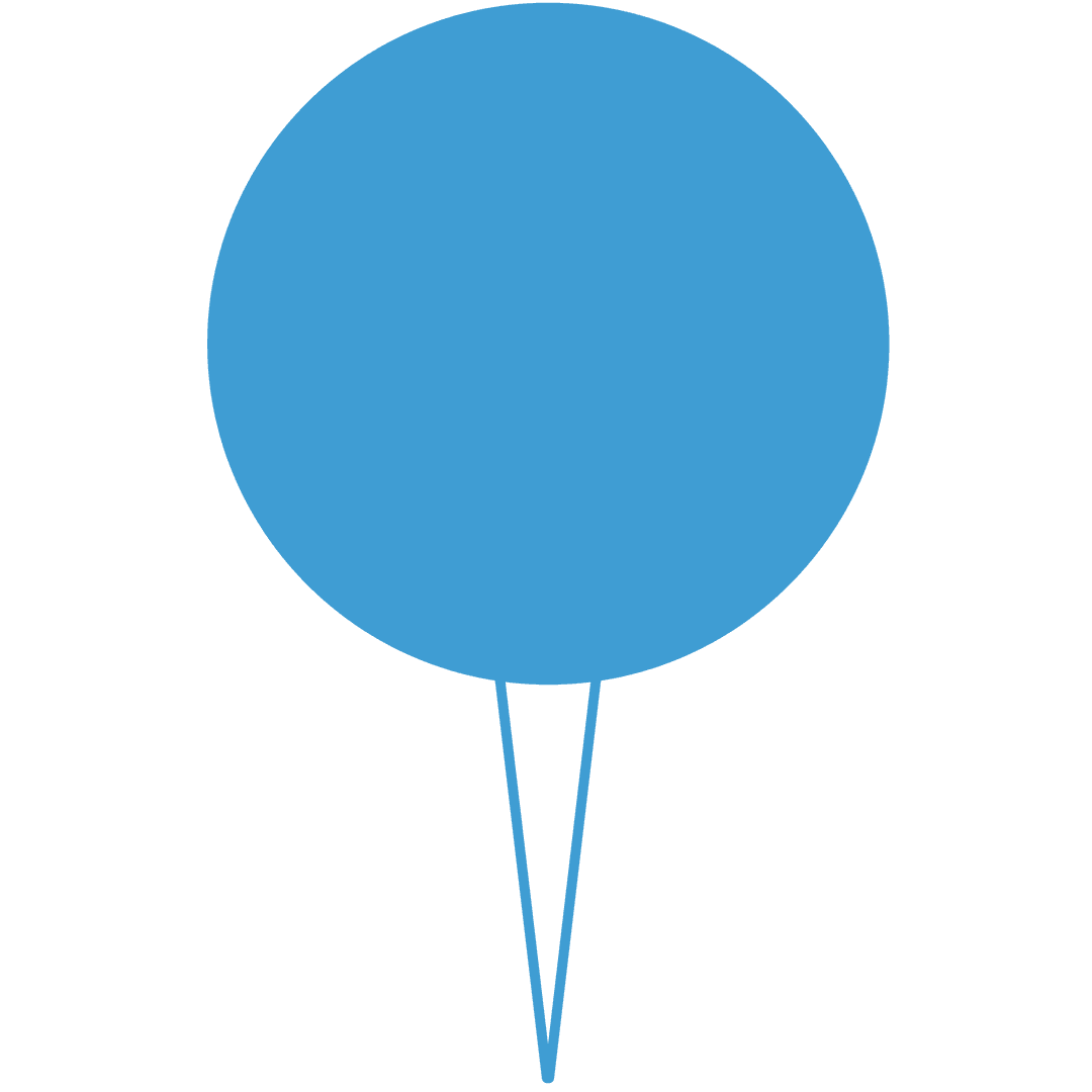 Blue Push Pin Vector on Transparent Background for Digital Design Use