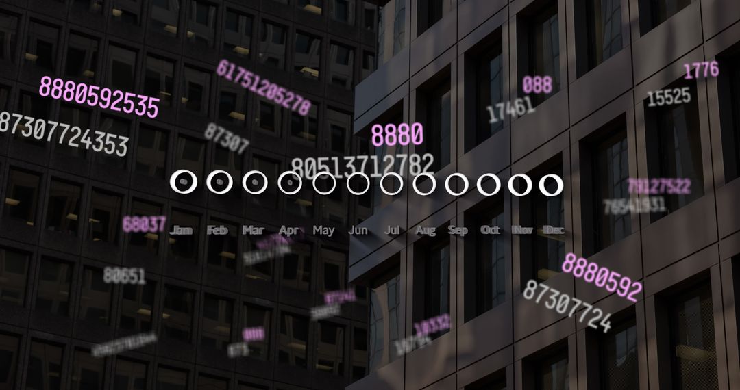 Digital Data Streams Flow Over Urban Skyline Concept