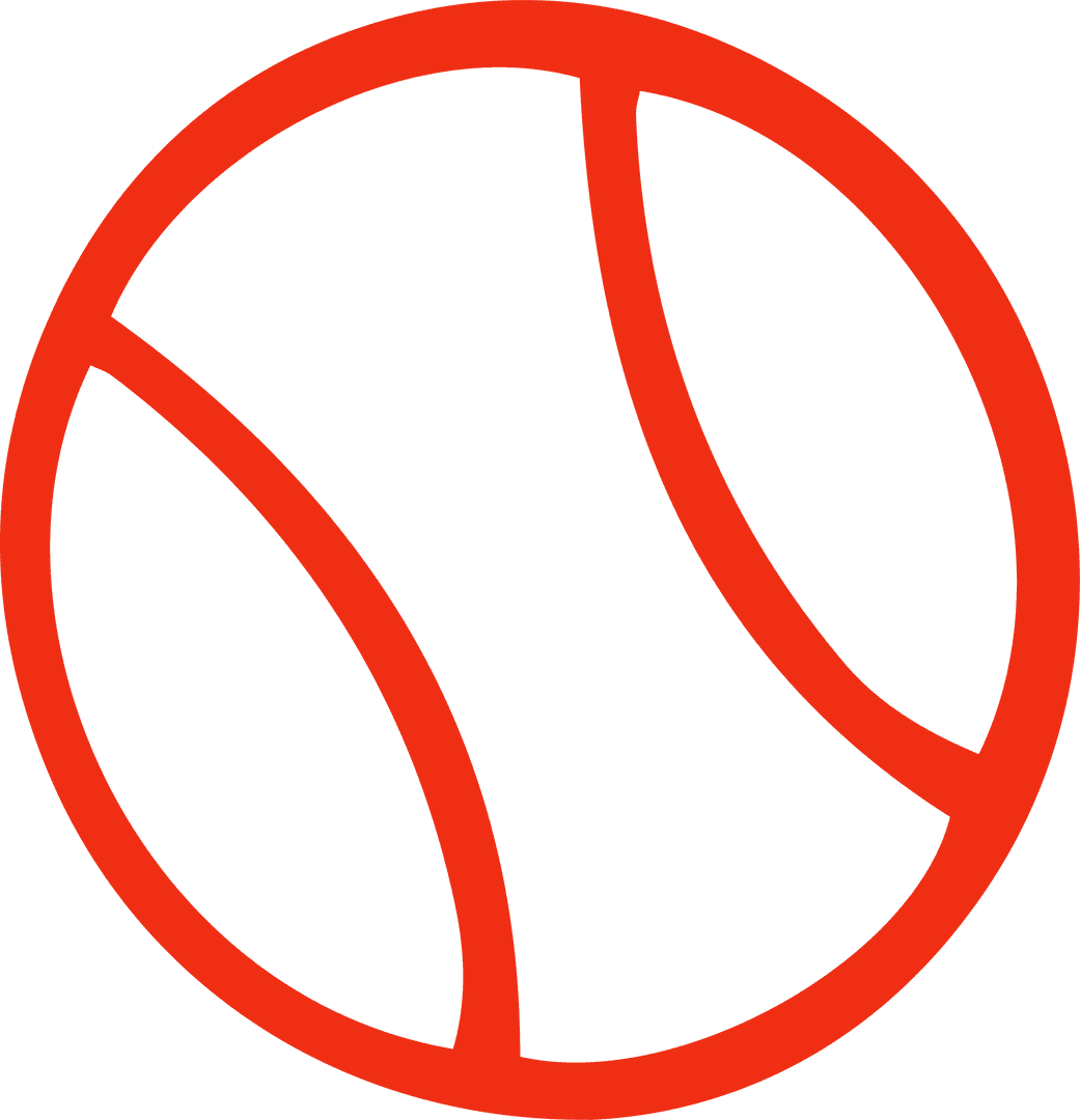 Minimal Red Circle Icon with Transparent Background Vector Graphic