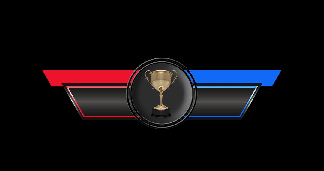 Digital Trophy Graphic for Sports Broadcast News