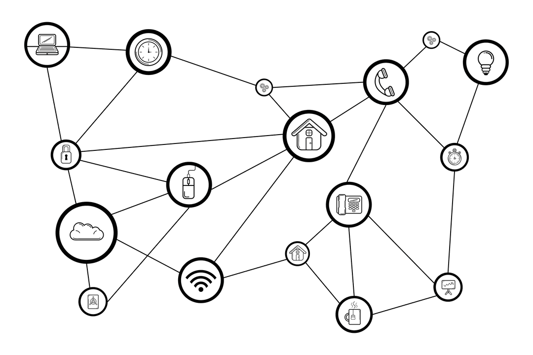 Digital Icons Connected Circles on Transparent Background - Download Free Stock Images Pikwizard.com