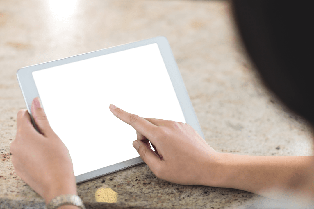 Transparent Touch Concept on Tablet Display