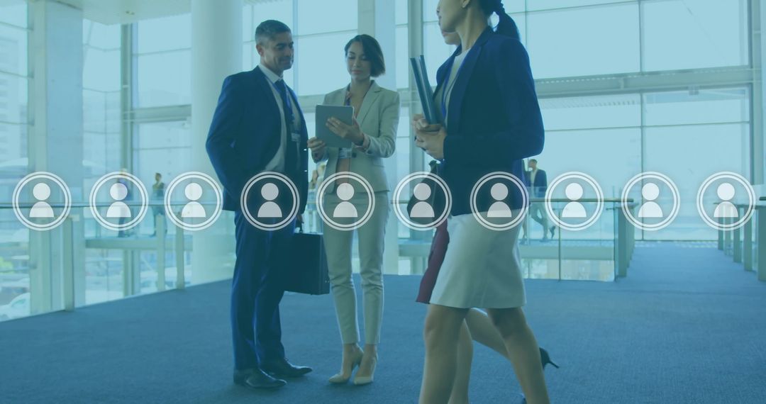 Data Processing and Technology Overlay in Modern Office