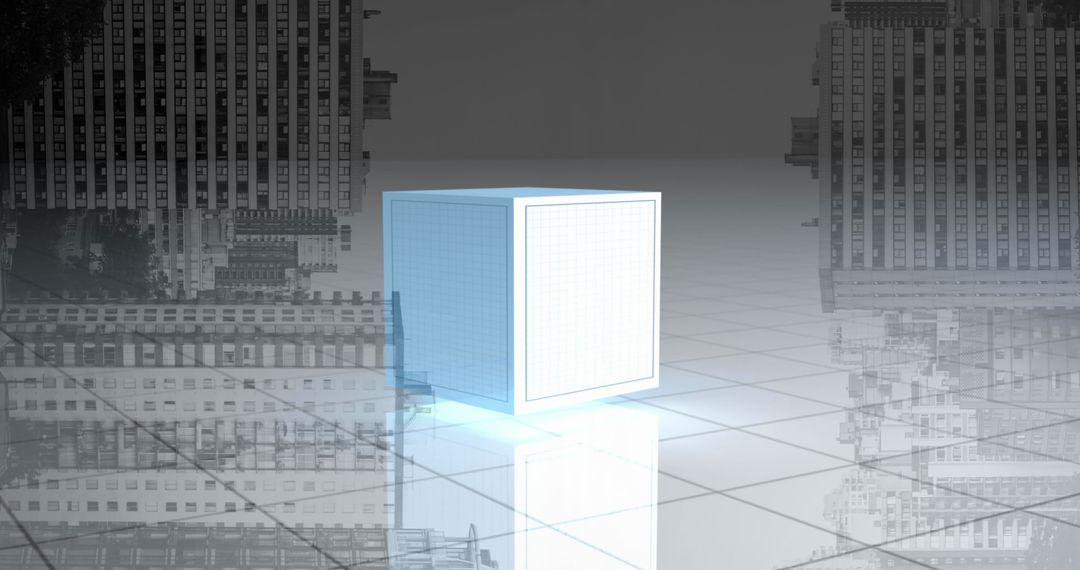 Abstract Finance and Economy Concept with Floating Box