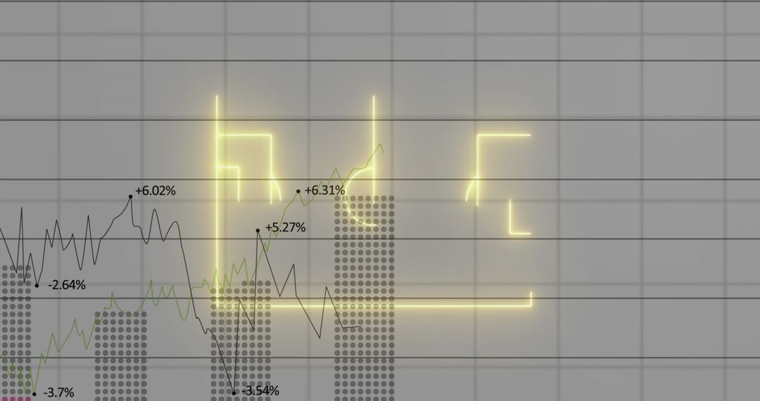 Data Analytics Dashboard with Neon Highlights