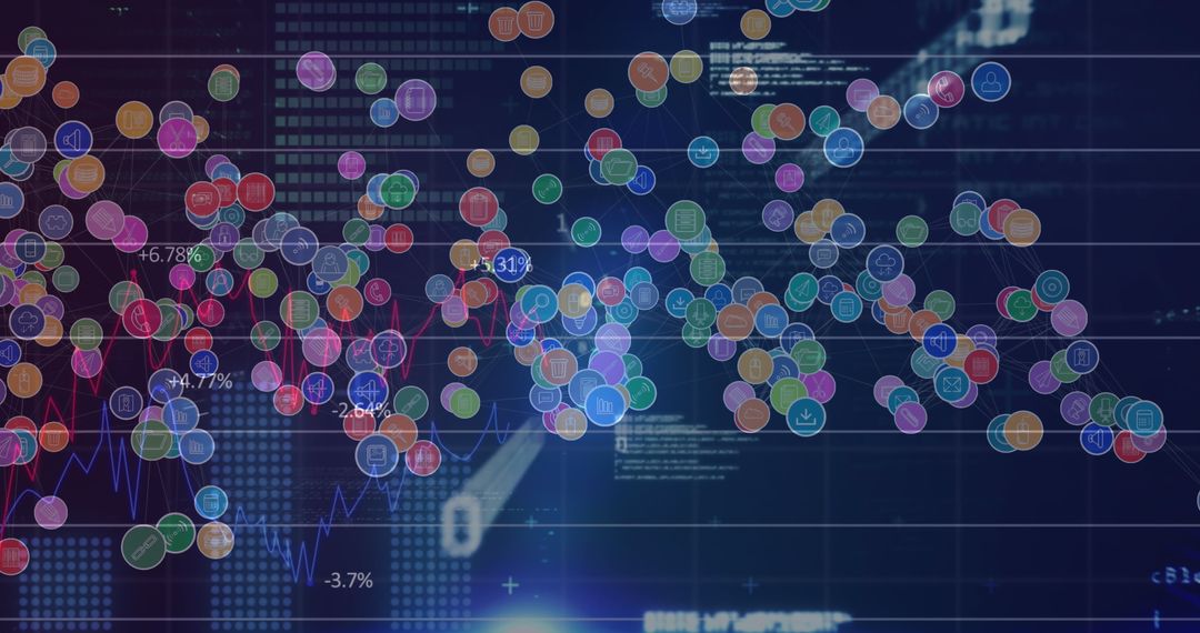 Abstract Display of Digital Interfaces and Data Visualization