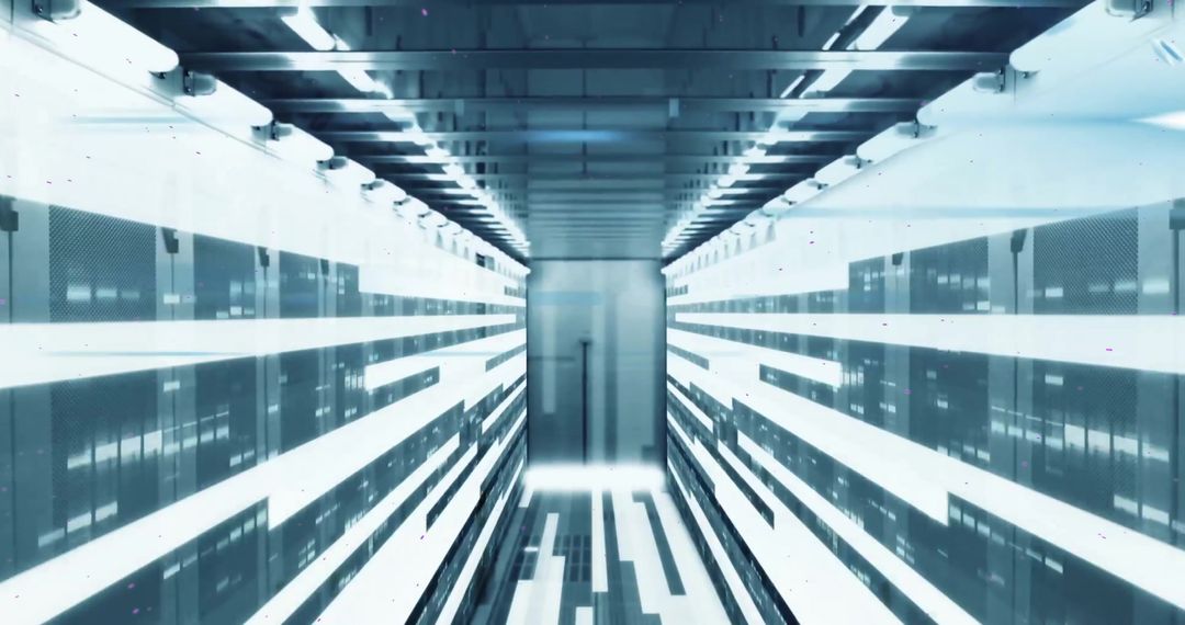 Futuristic Data Center Information Highway