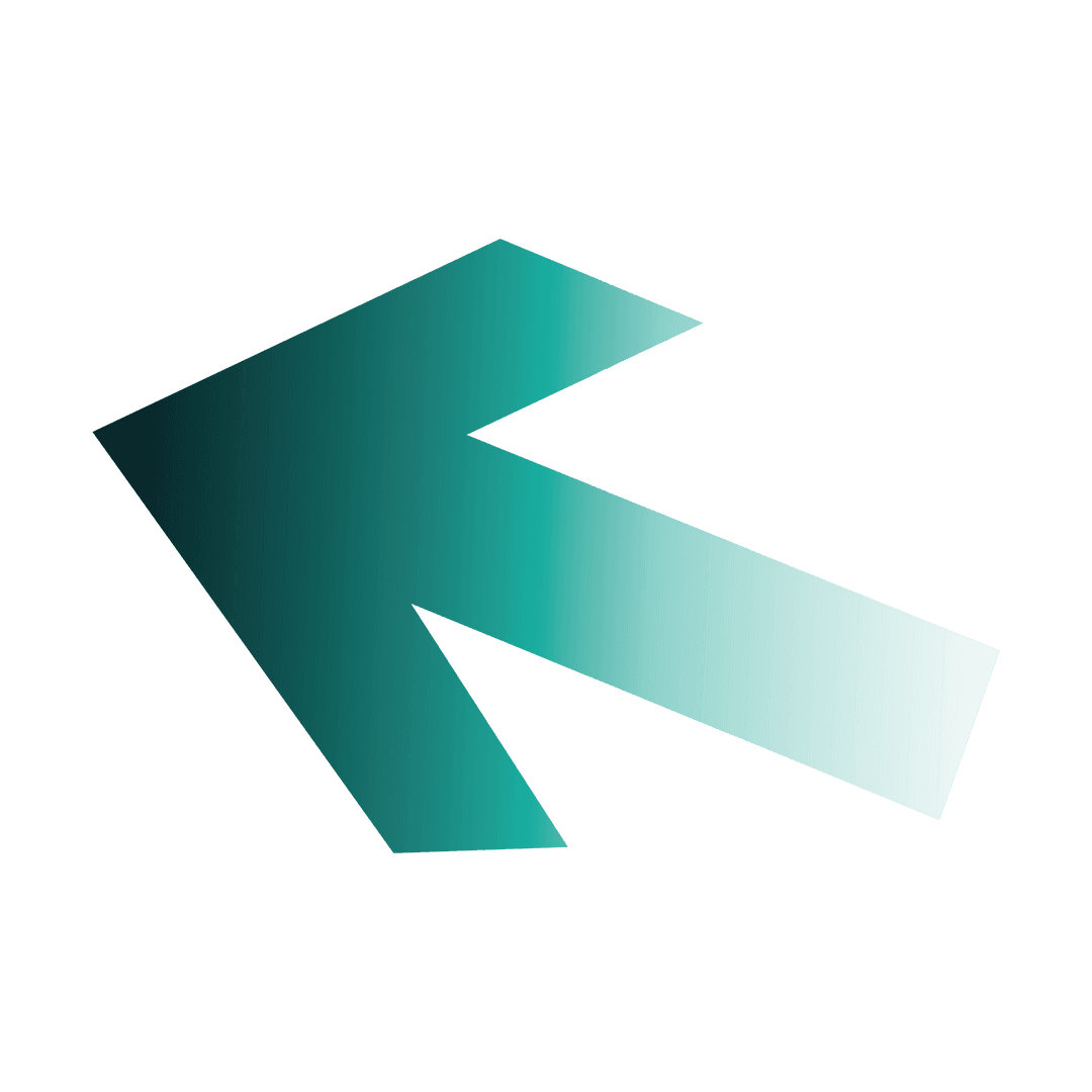 Stylish gradient transparent arrow icon for versatile use