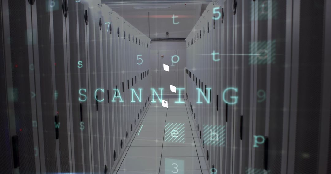 Digital Scanning Over Data Center Server Room