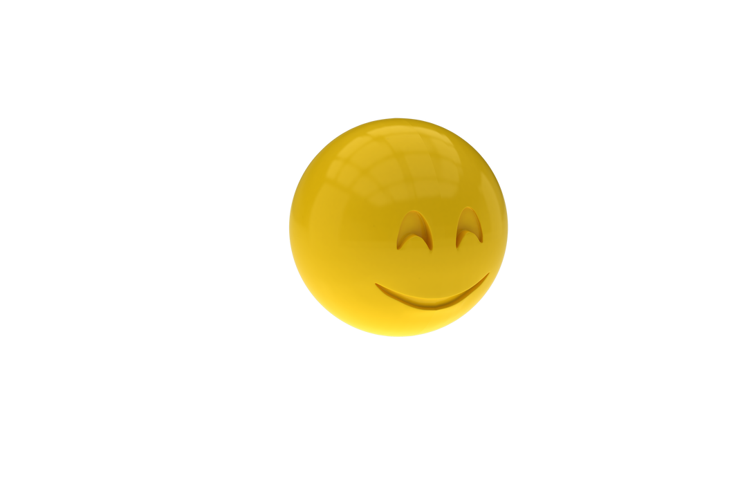 Three-Dimensional Smiling Face, Transparent Background 3D Emoji - Download Free Stock Images Pikwizard.com