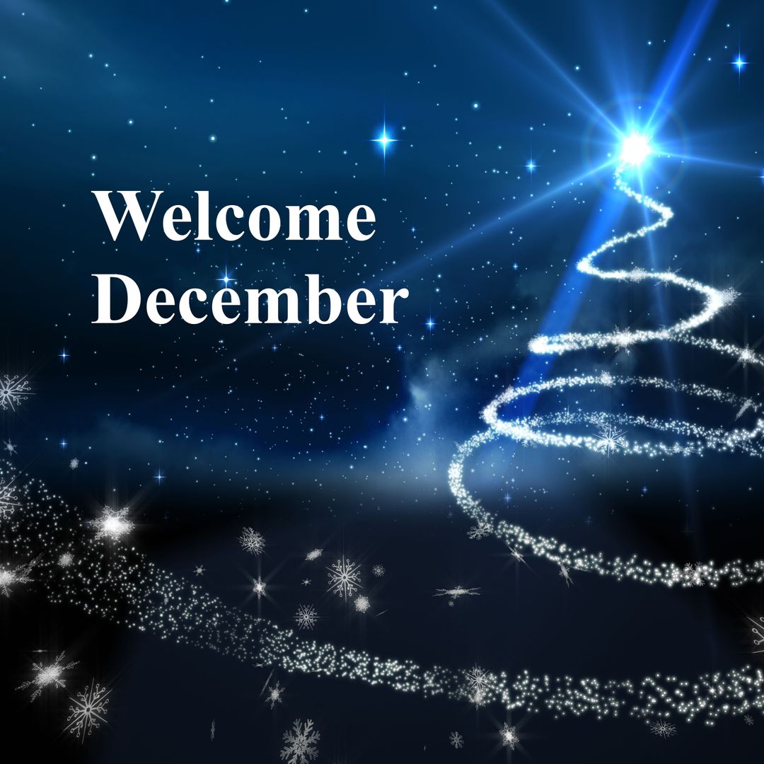 Magical Night Sky with Shooting Star Christmas Greeting