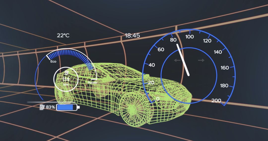 Futuristic Car Interface and Digital Dashboard Concept