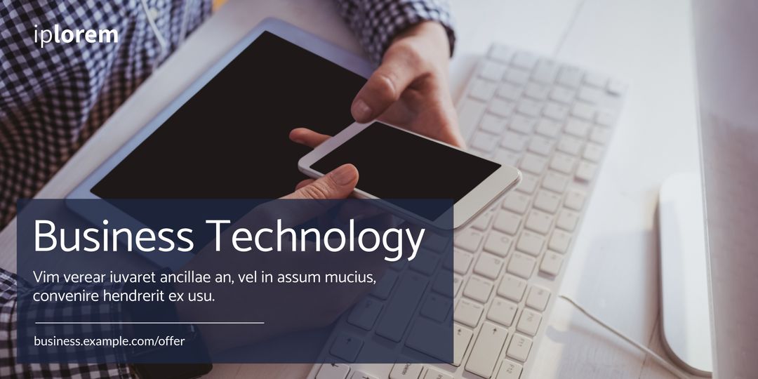 Modern Business Solutions with Tablet and Smartphone