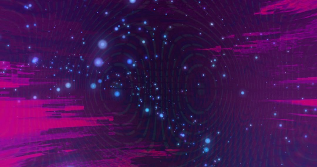 Vibrant Pink and Blue Abstract Light Universe