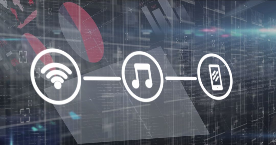 Digital Icons and Data Processing for Business Networking