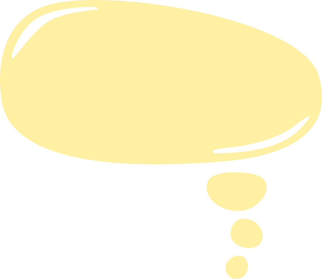 Transparent blank text bubble for communication design