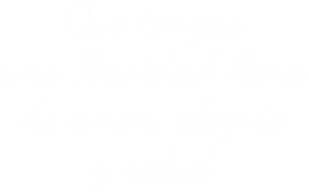 Christmas Wishes Text on Transparent Background in Spanish