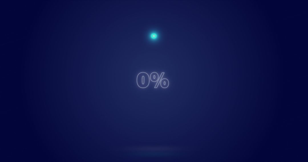 Loading Circle with Digital Percentage Indicator