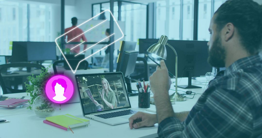 Modern Office Workflow Technology Adoption Design Focus