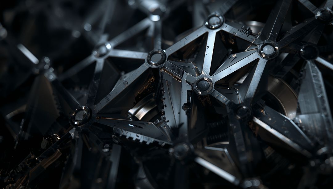 Complex Mechanical Gears and Frames in Perfect Synchronization