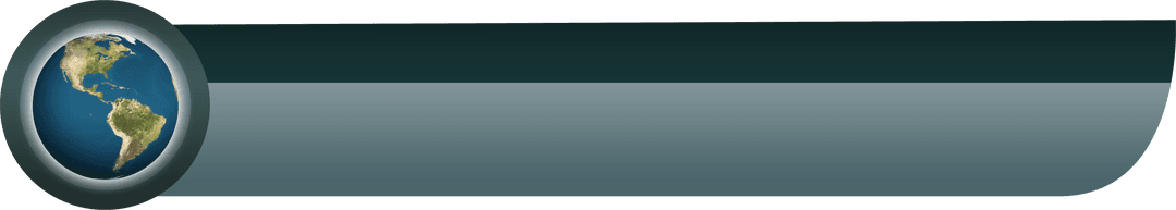 Transparent Globe and Gradient Banner Design