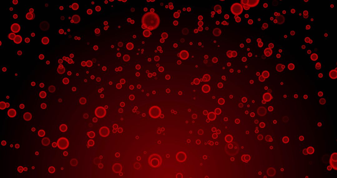 Red Blood Cell Simulation on Dark Background