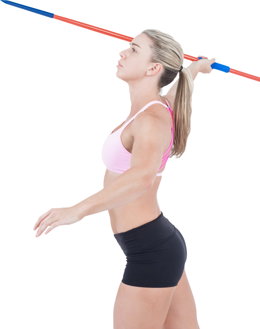 Transparent Athlete Performing Javelin Throw Isolated - Download Free Stock Images Pikwizard.com