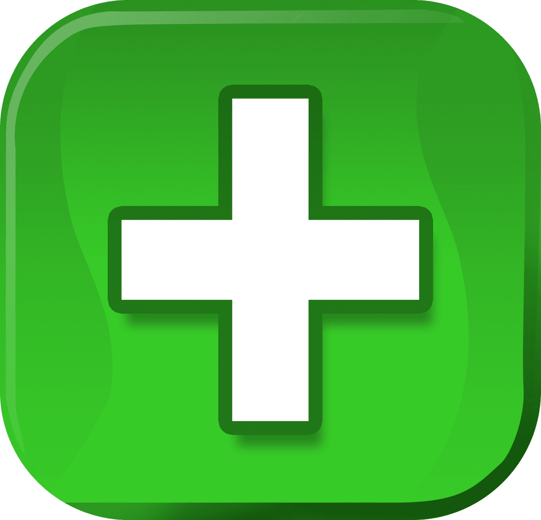Transparent Green Plus Symbol Button with Highlight - Download Free Stock Images Pikwizard.com