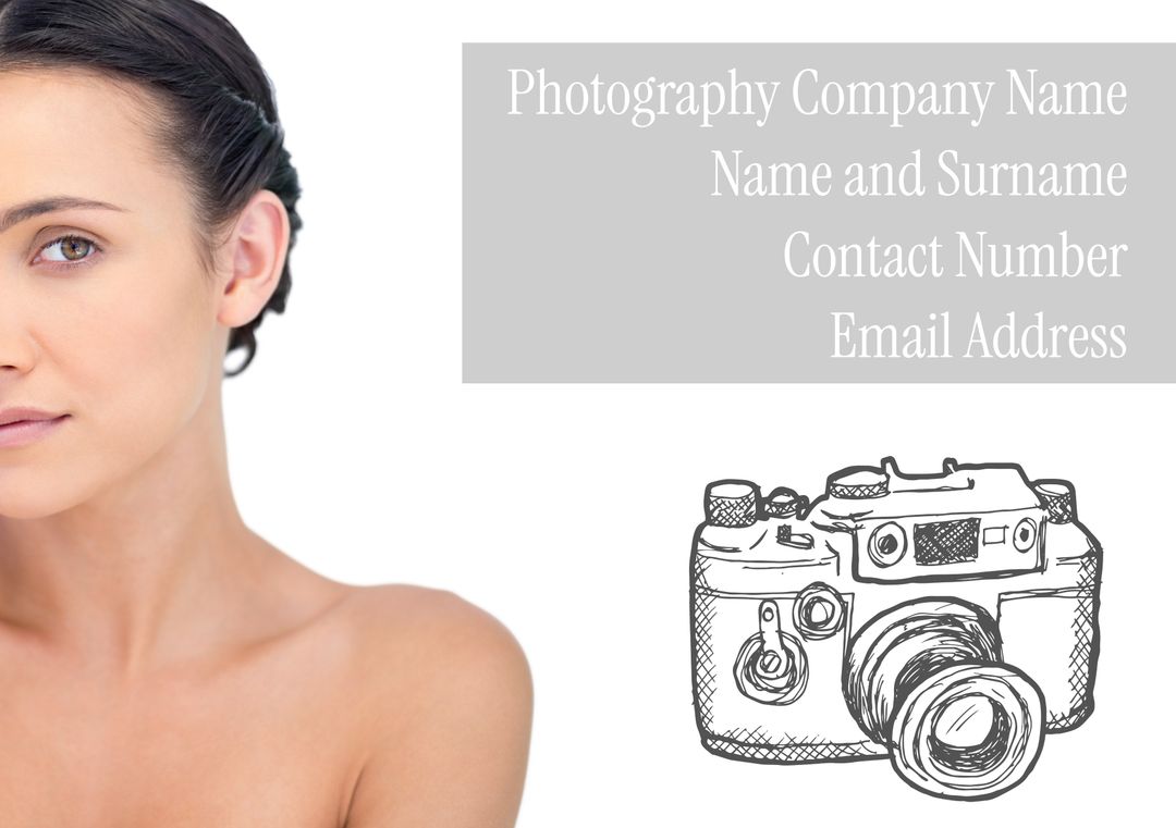 Minimalist Photography Business Card Template Design