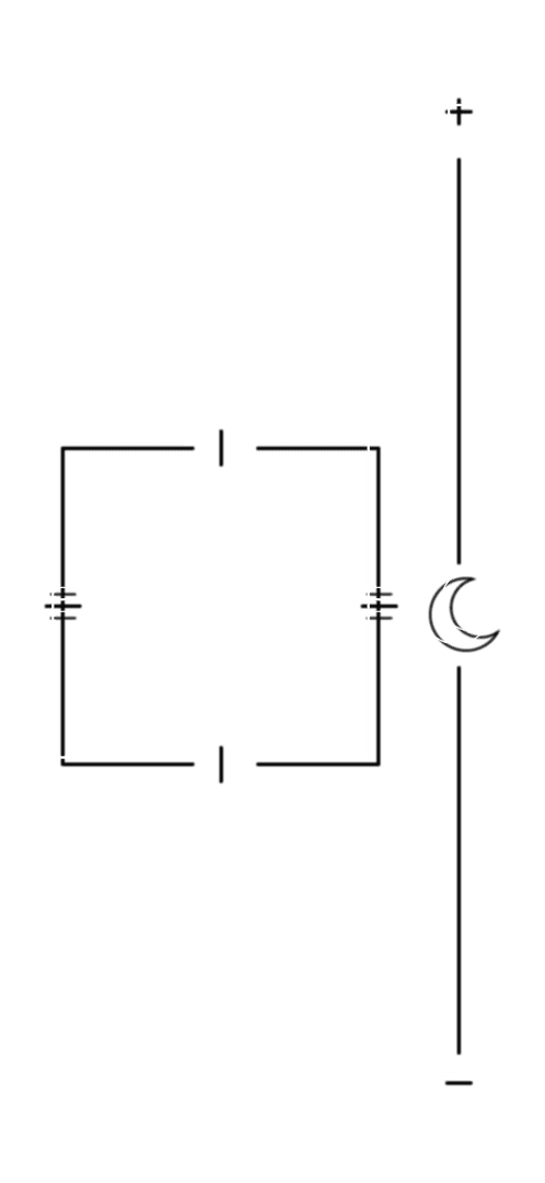 Transparent Vector of Rectangular Loop with Polarized Capacitor Symbol - Download Free Stock Images Pikwizard.com