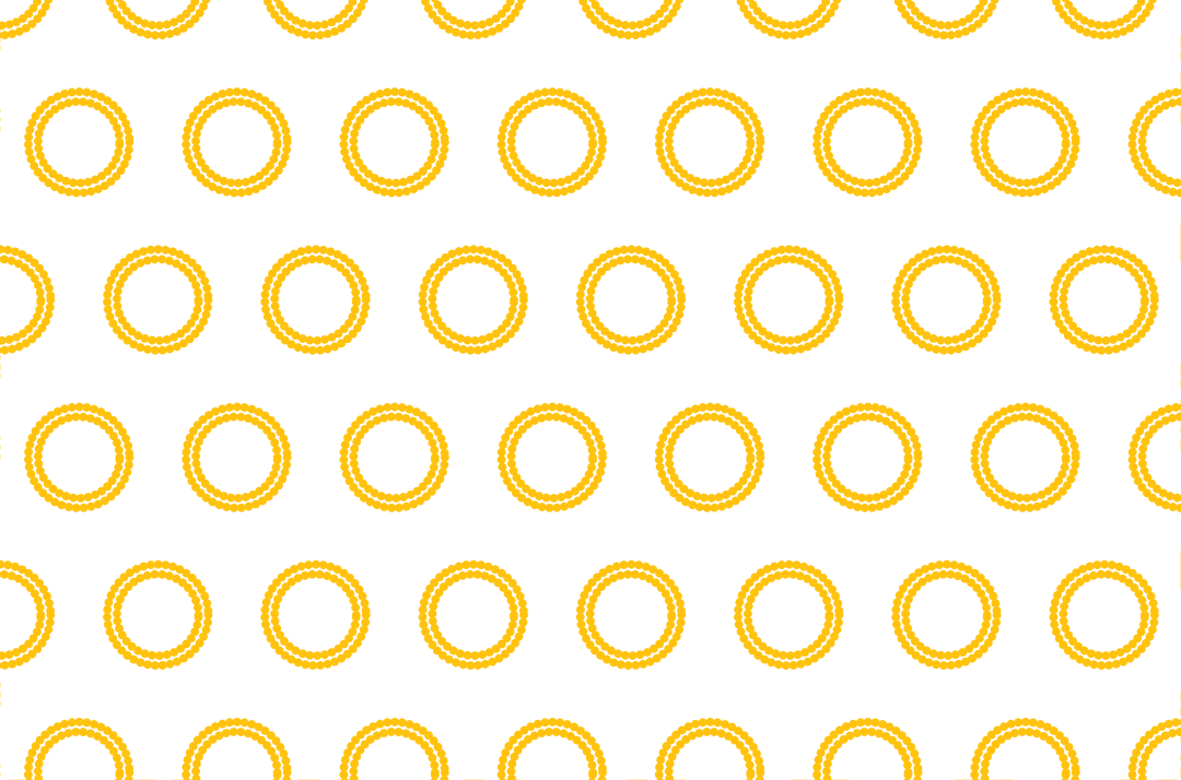 Seamless Yellow Circle Pattern on Transparent Background