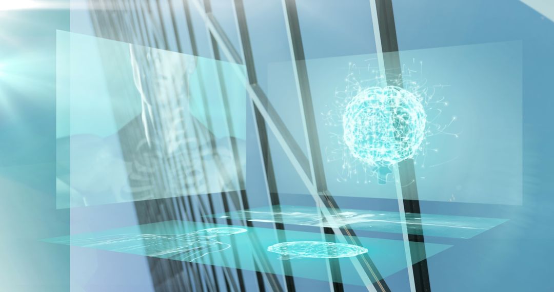 Futuristic Medical Data Visualization with Digital Brain Projection