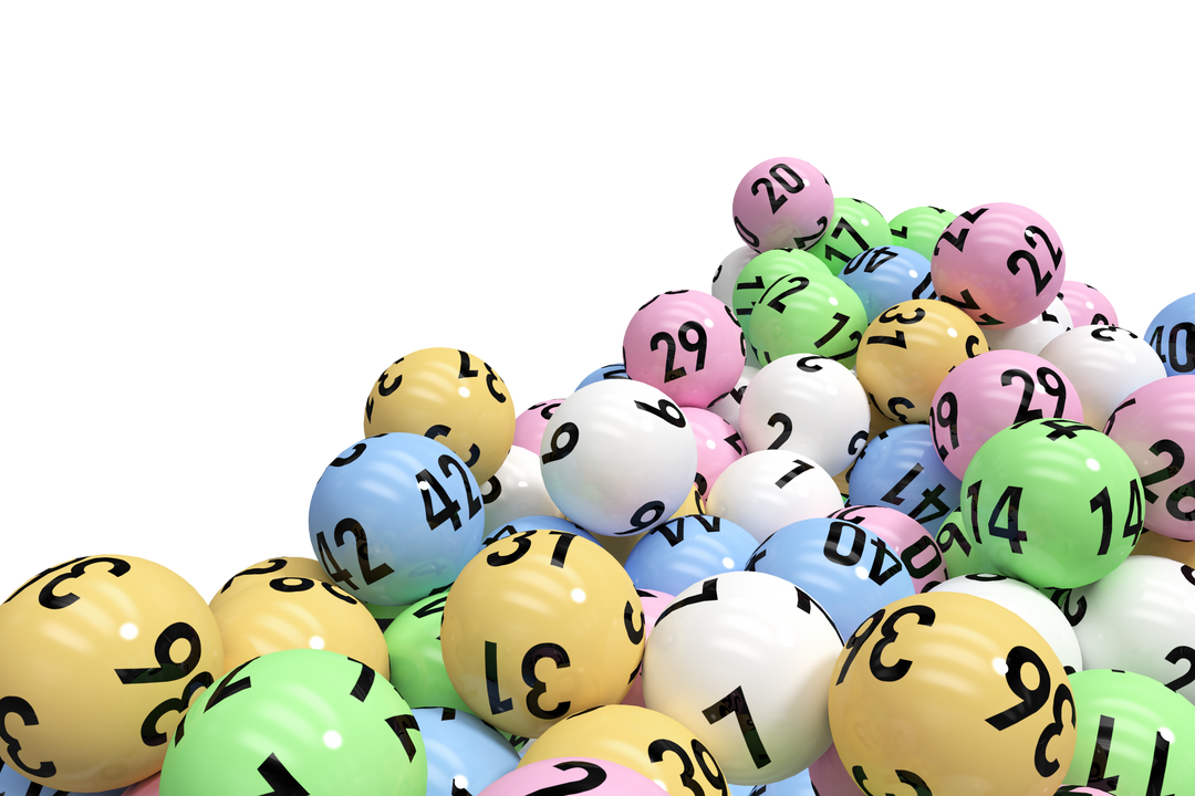 Colorful 3D Bingo Balls on Transparent Background in a Pile - Download Free Stock Images Pikwizard.com