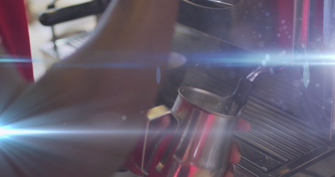 Light Beams and Blur while Making Coffee