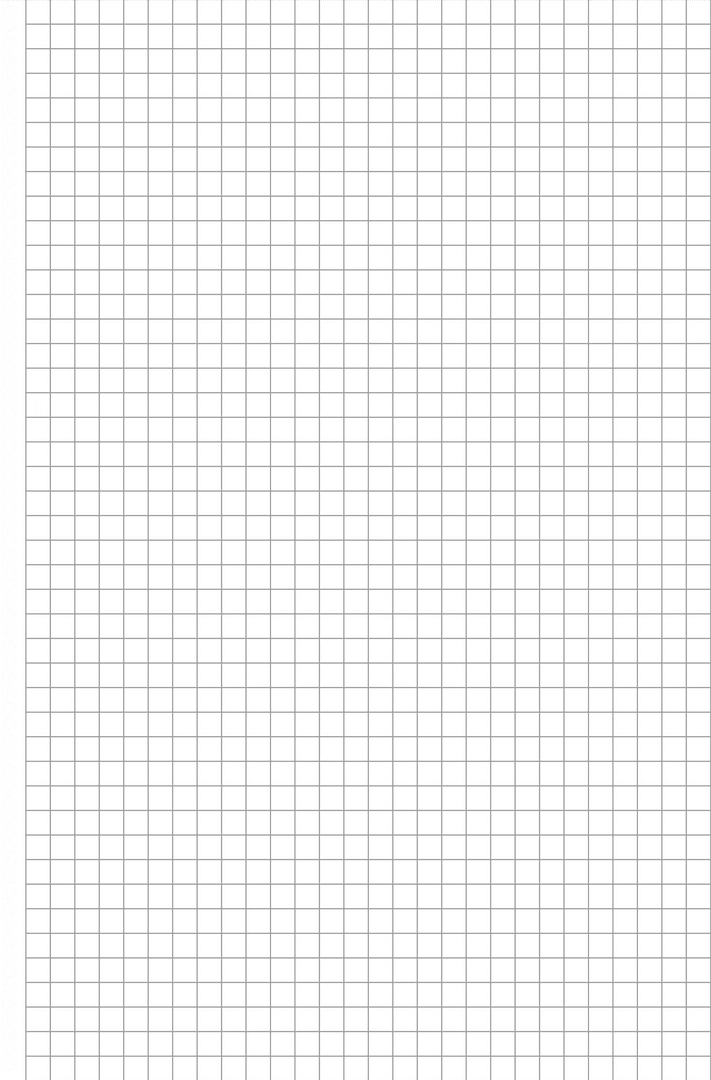 Grid Notebook Page on Transparent Background Illustration
