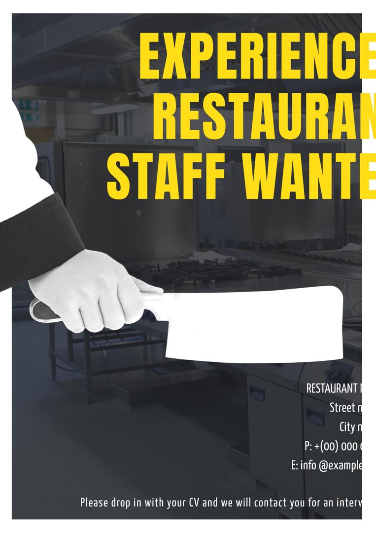 Experienced Restaurant Staff Wanted for Culinary Team - Download Free Stock Templates Pikwizard.com