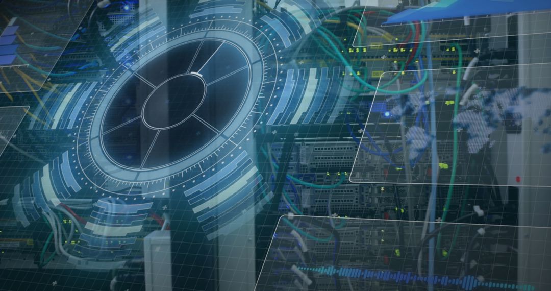 Futuristic Digital Interface with Global Connectivity