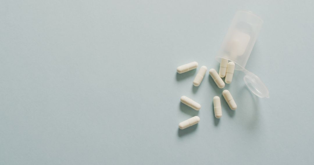 Image of close up of box of white pills on white background - Free Images, Stock Photos and Pictures on Pikwizard.com