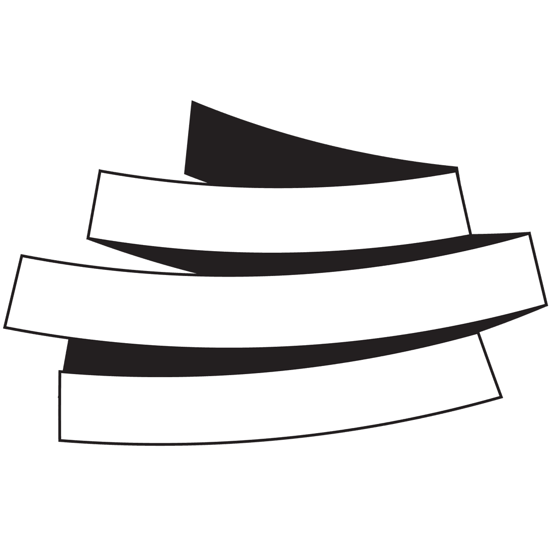 Abstract Black and White Stripes on Transparent Background