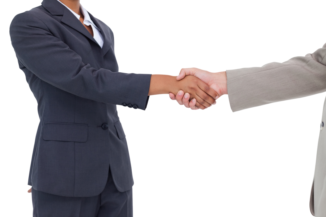 Transparent Business Handshake Against Isolated Background - Download Free Stock Images Pikwizard.com