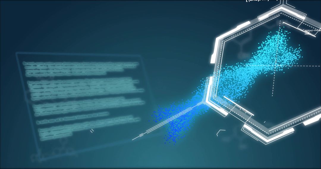 Digital DNA Interface with Data Stream and Chemical Structures